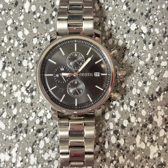 Men's Silver Fossil Watch